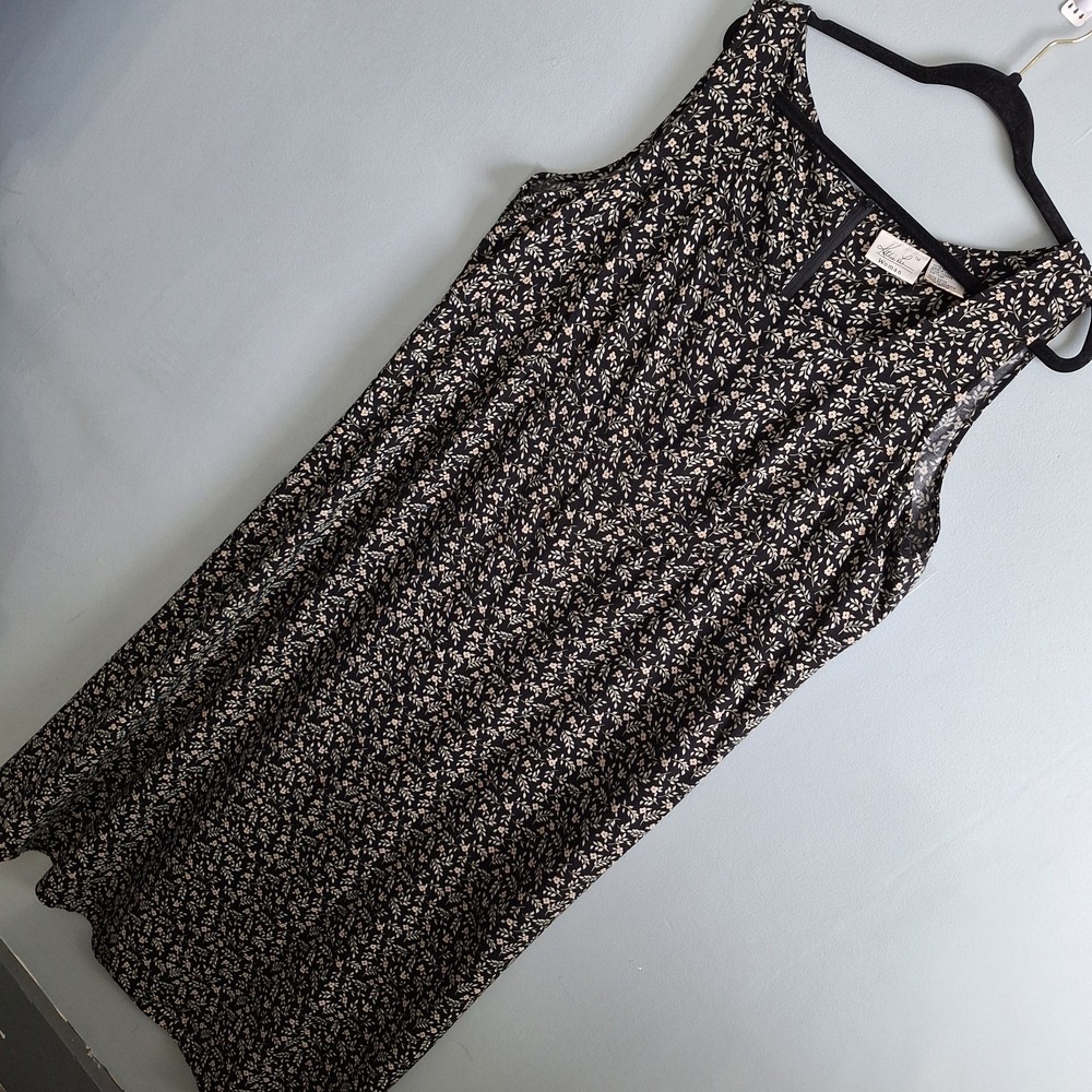 Vtg Kathie Lee  Rayon 90's Baby Doll Maxi Dress‎ Womens 22W  Floral Whimsy Goth
